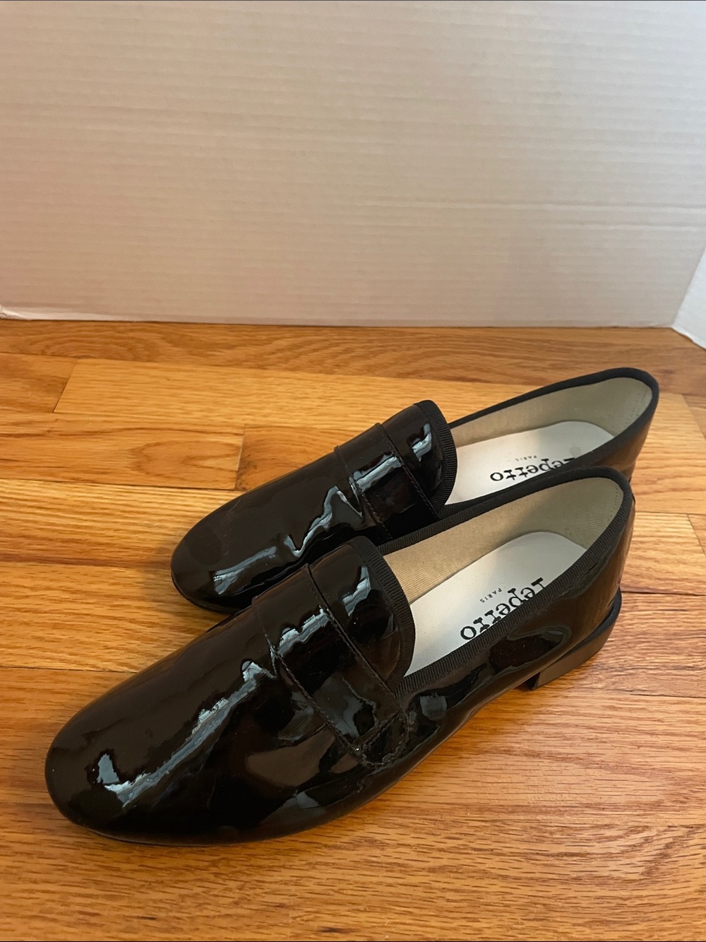 Repetto Black Patent Leather Loafers